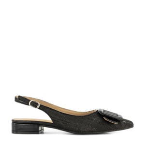 slingback loafers zwart