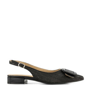 slingback loafers zwart