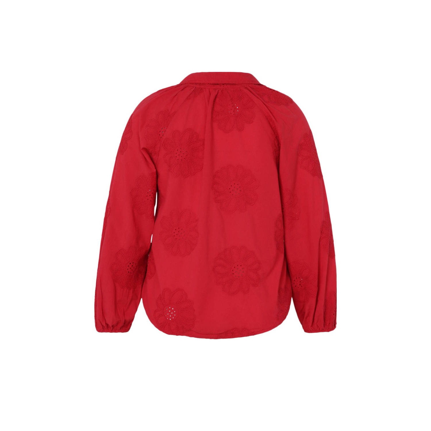 Paprika blousetop rood broderie