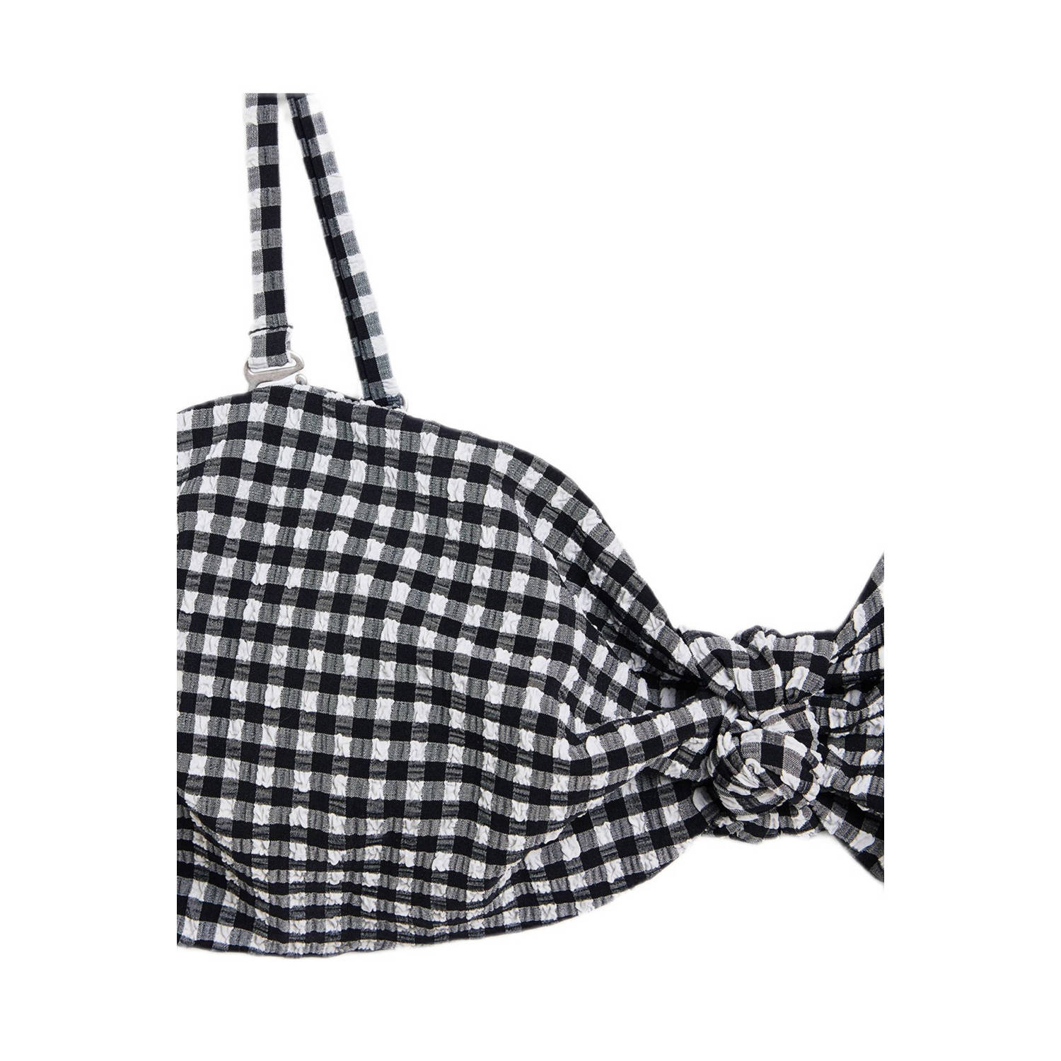 America Today voorgevormde strapless beugel bikinitop Allison zwart wit