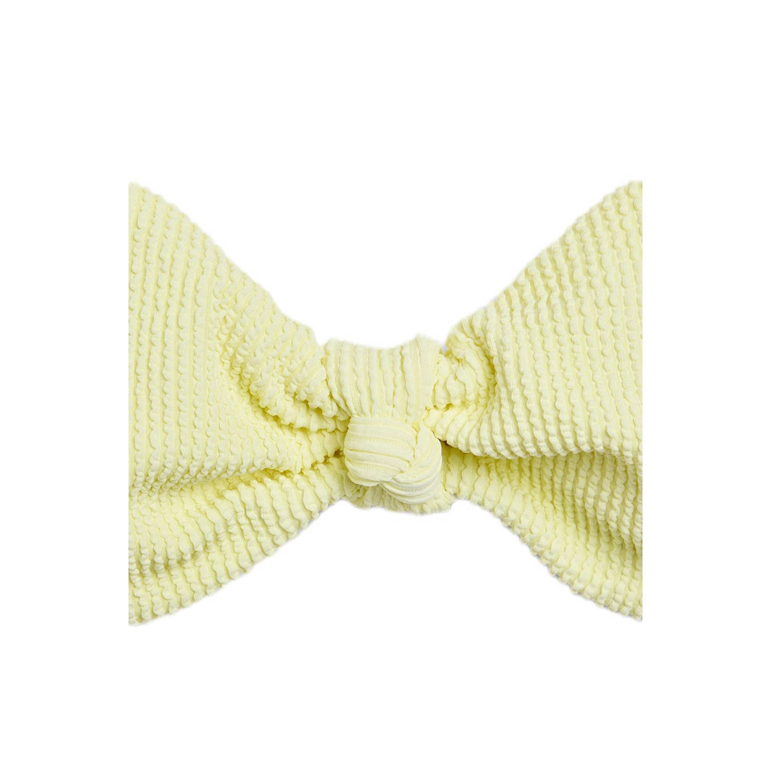 America Today voorgevormde strapless bikinitop Allison met textuur geel