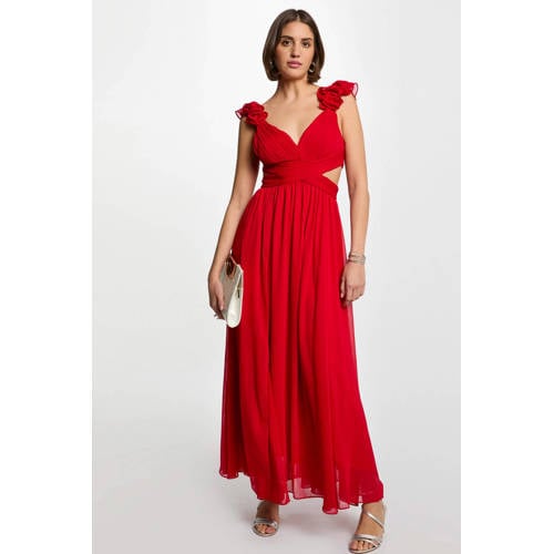 Morgan maxi jurk rood afbeelding