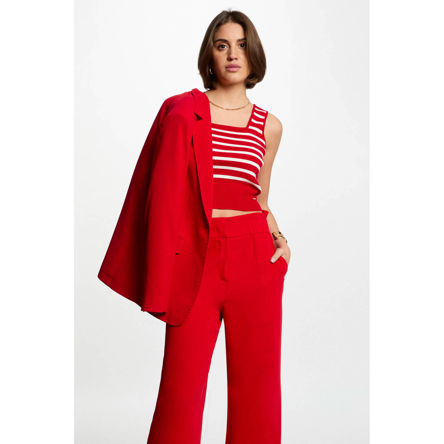 Morgan mouwloze top rood
