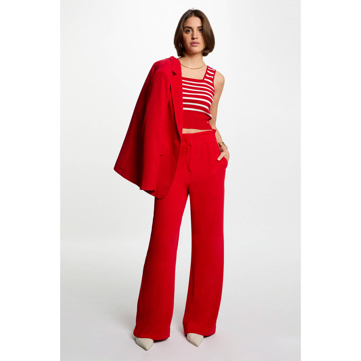 Morgan mouwloze top rood