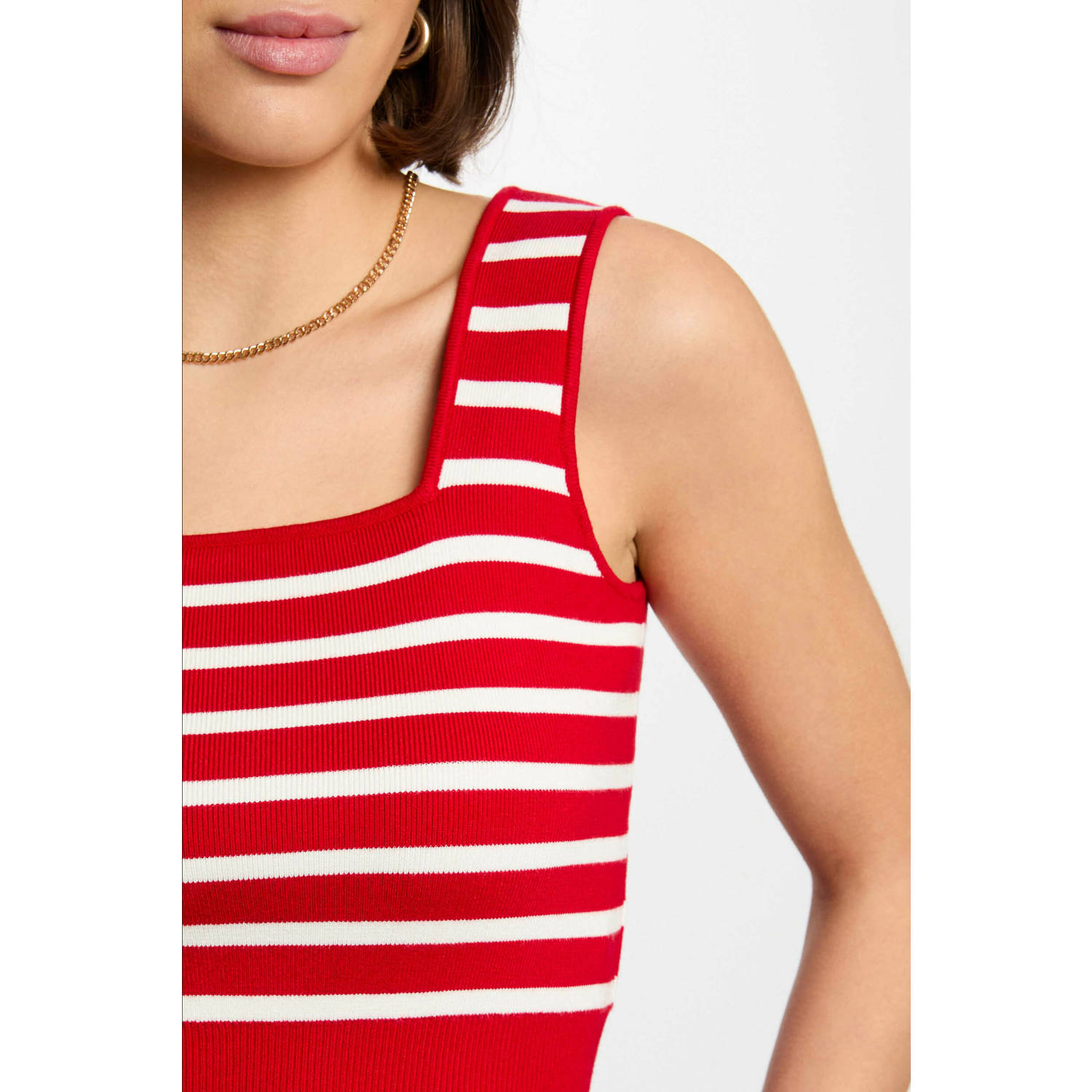 Morgan mouwloze top rood