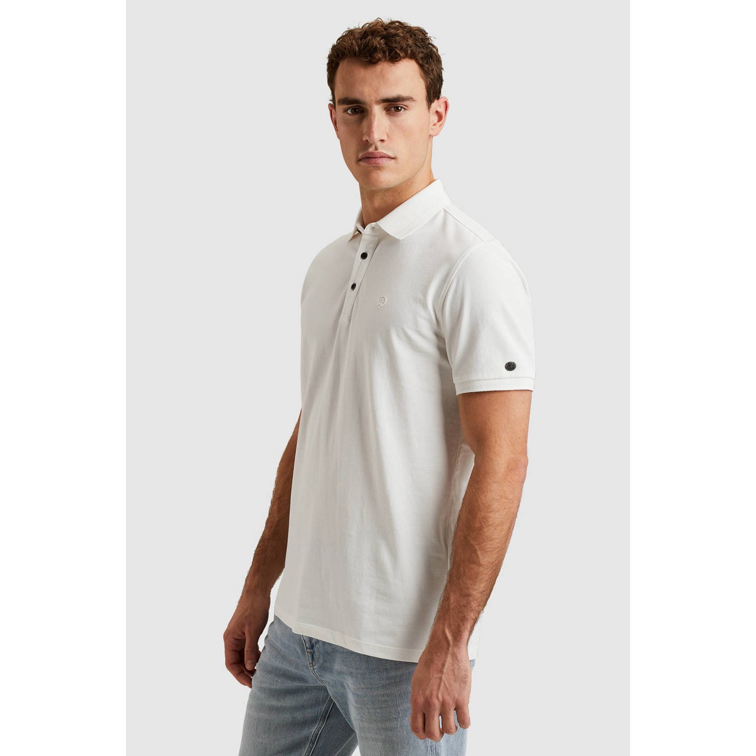 Cast Iron slim polo wit