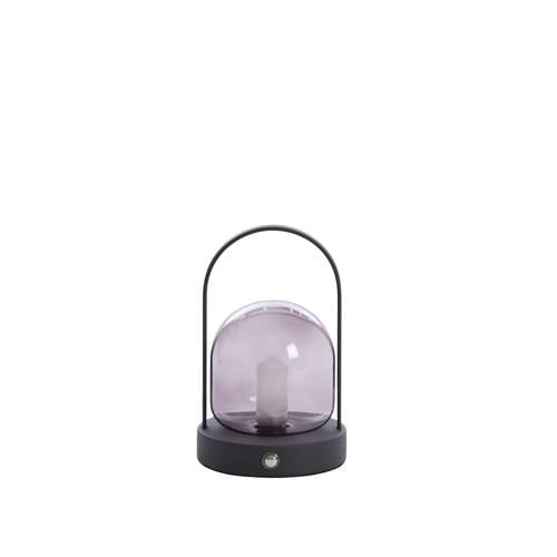 Light & Living tafellamp LED YEREMI (Ø12x19 cm) - oplaadbaar/accu - Zwart