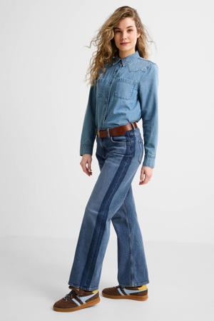 low rise relaxed jeans blauw