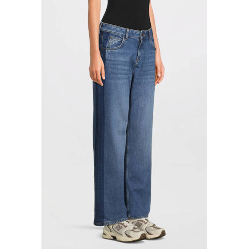 anytime low rise relaxed jeans blauw afbeelding