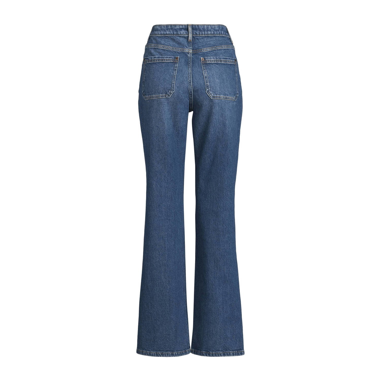 Ruby high waist flared jeans donkerblauw