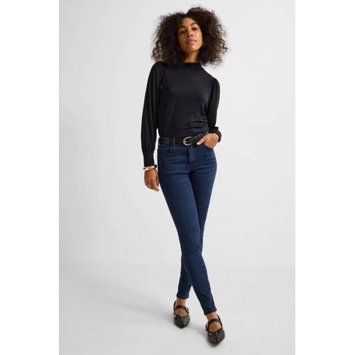 Ruby mid rise skinny jeans donkerblauw afbeelding