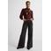 Ruby high waist super wide leg jeans black