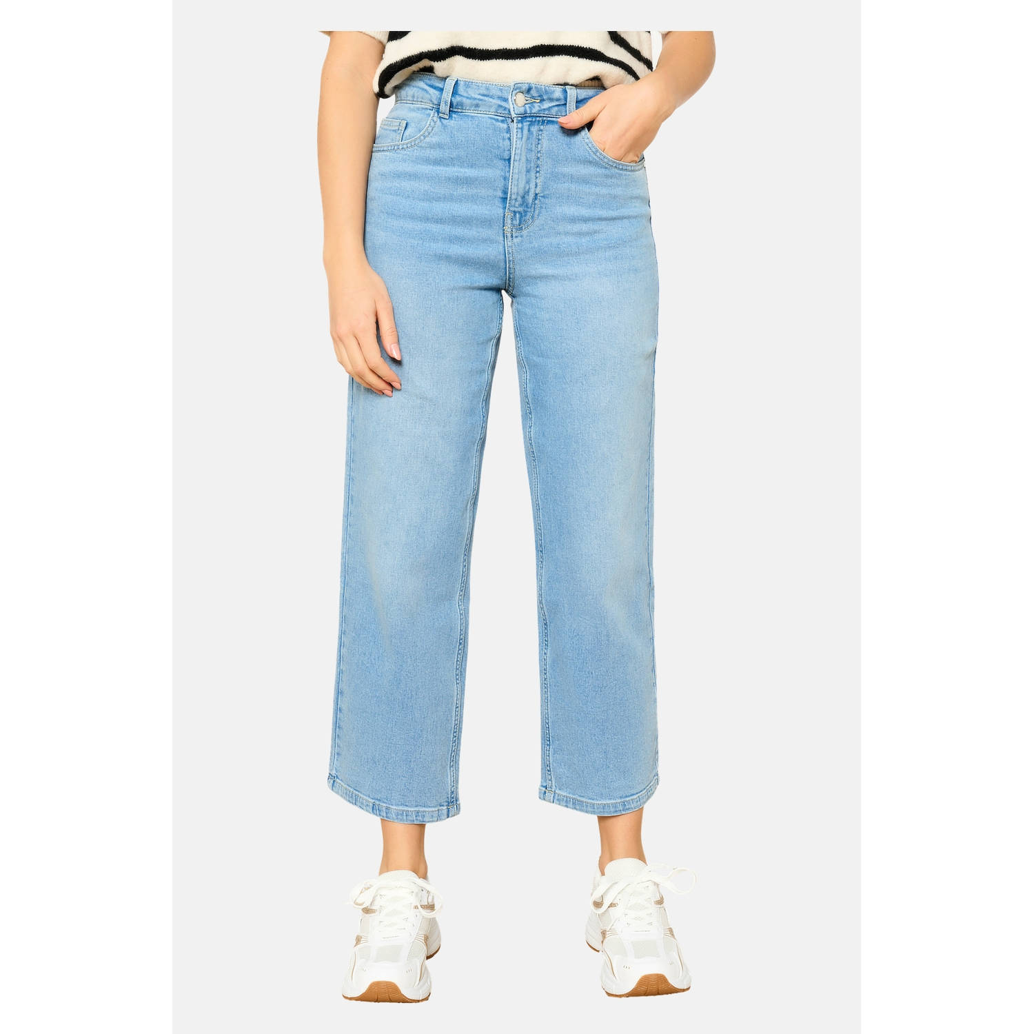 LOLALIZA wide leg jeans light blue denim
