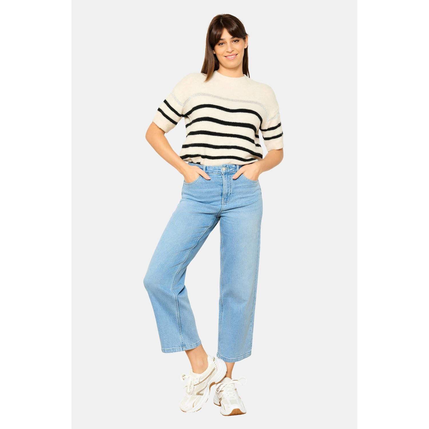 LOLALIZA wide leg jeans light blue denim