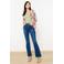 LOLALIZA flared jeans dark blue denim