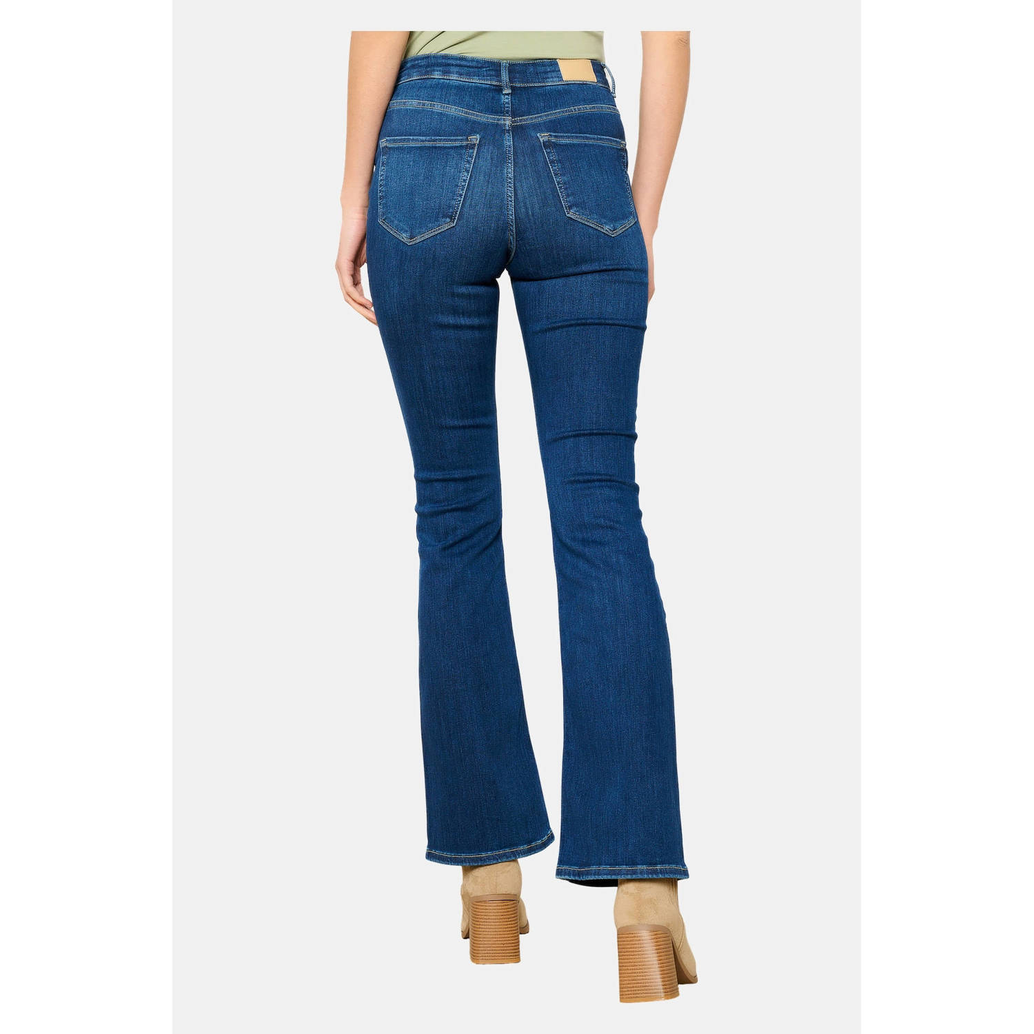 LOLALIZA flared jeans dark blue denim