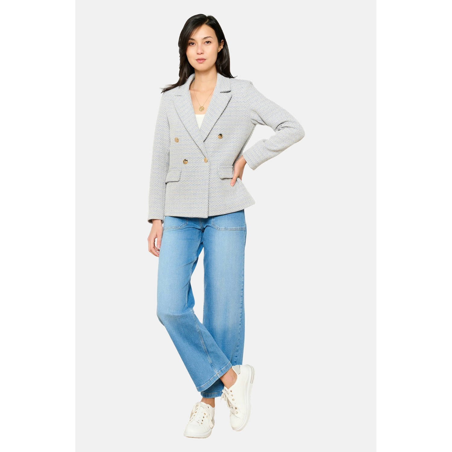 LOLALIZA regular blazer lichtblauw