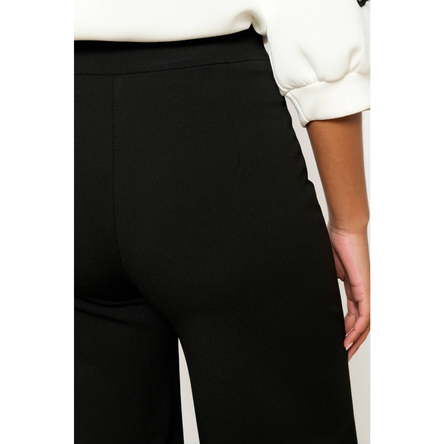 LOLALIZA wide leg high waist broek zwart