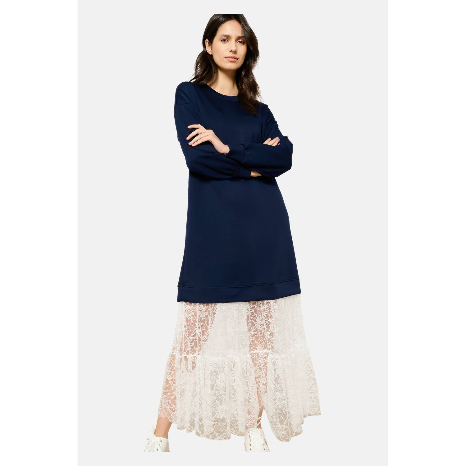 LOLALIZA maxi jurk donkerblauw