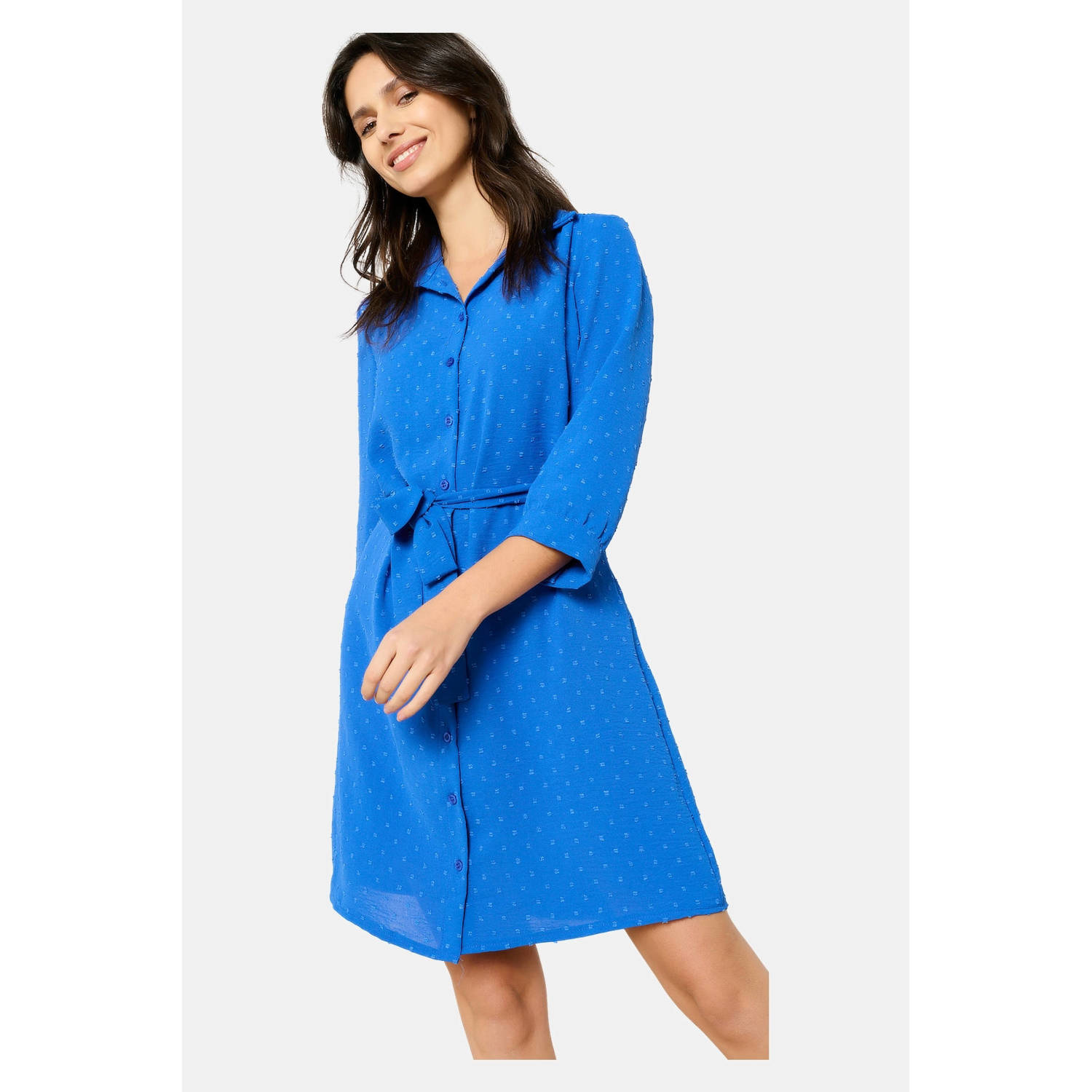 LOLALIZA blousejurk blauw
