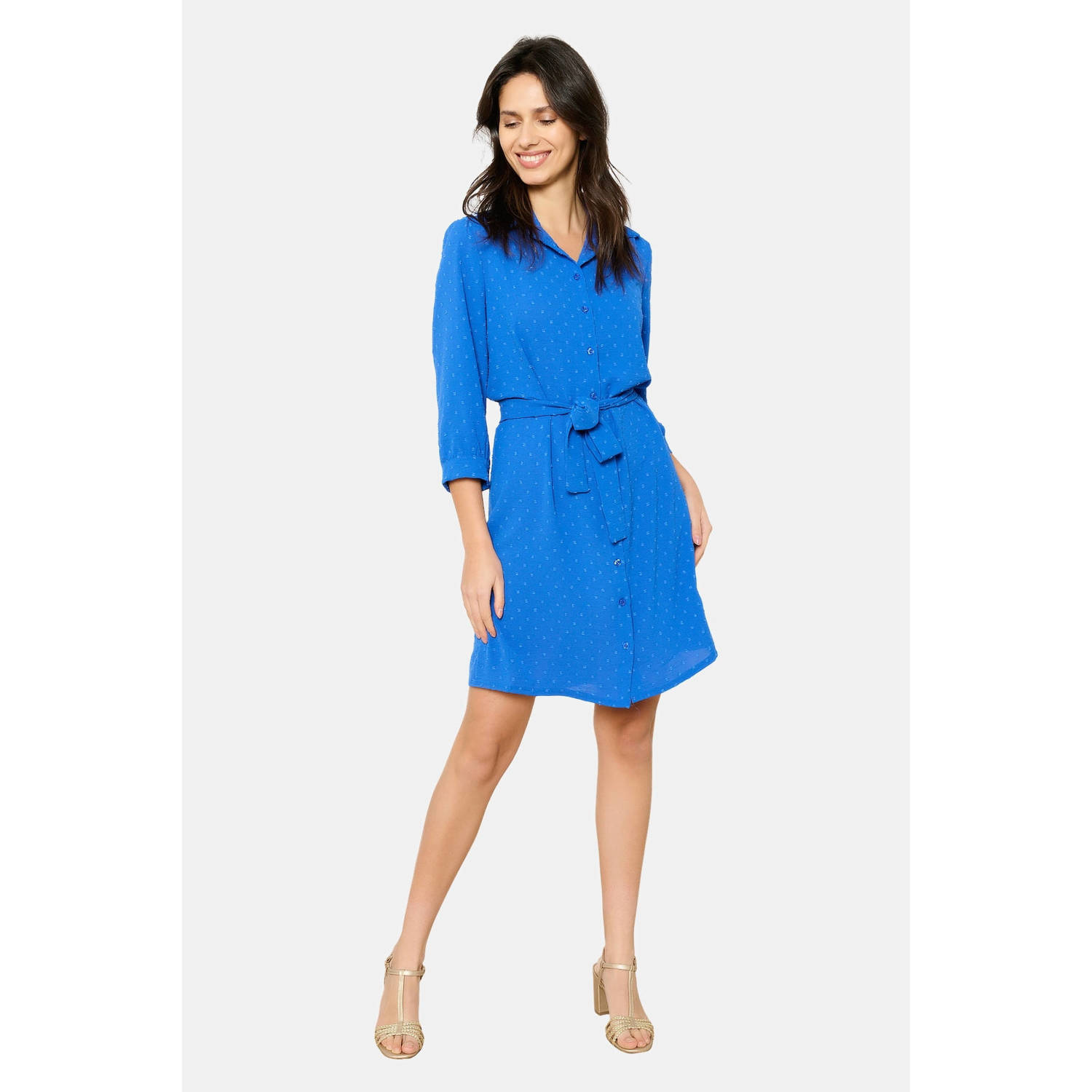 LOLALIZA blousejurk blauw
