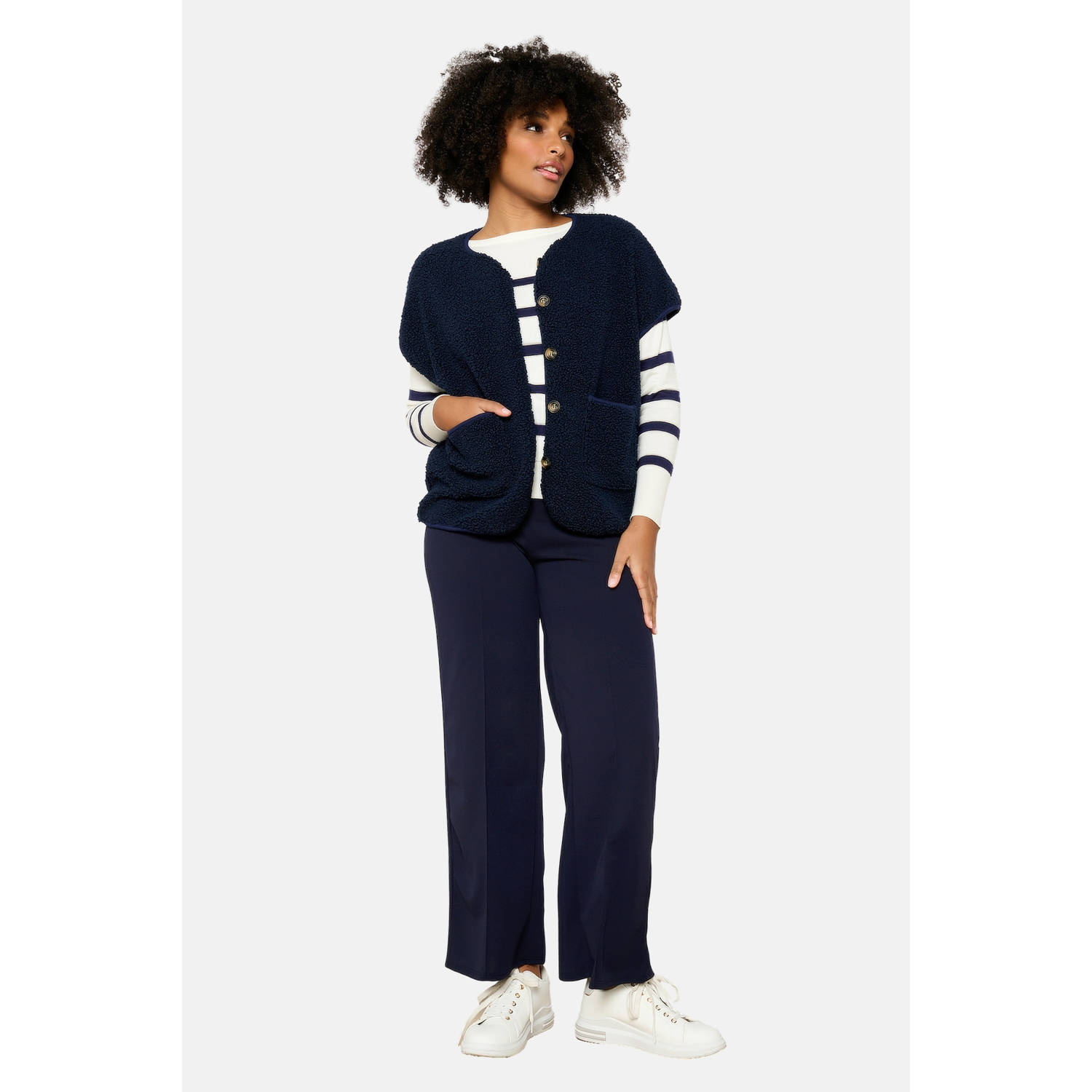 LOLALIZA gilet donkerblauw