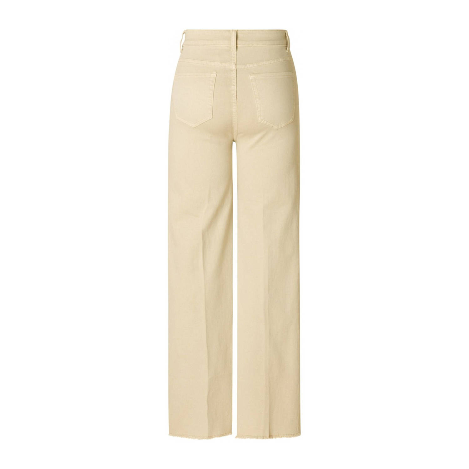 Yest regular waist wide leg jeans beige