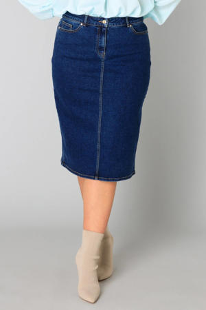 spijkerrok dark blue denim