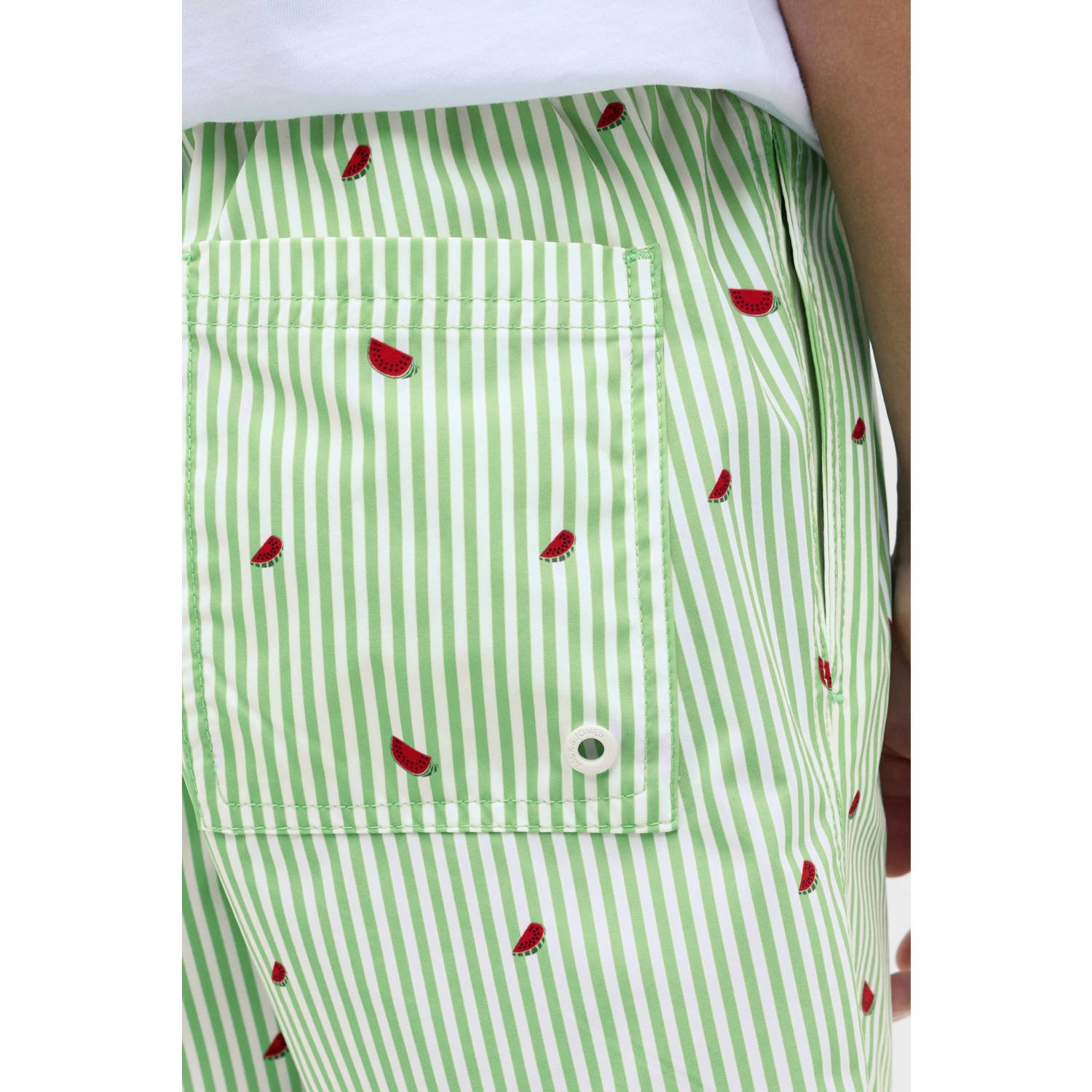 JACK & JONES JUNIOR zwemshort groen rood
