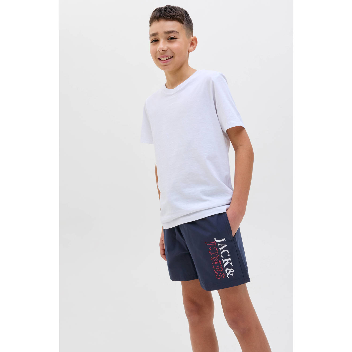 Jack & Jones Junior Zwemshort JPSTMAUI JJSWIM DOUBLE LOGO AKM SN JNR