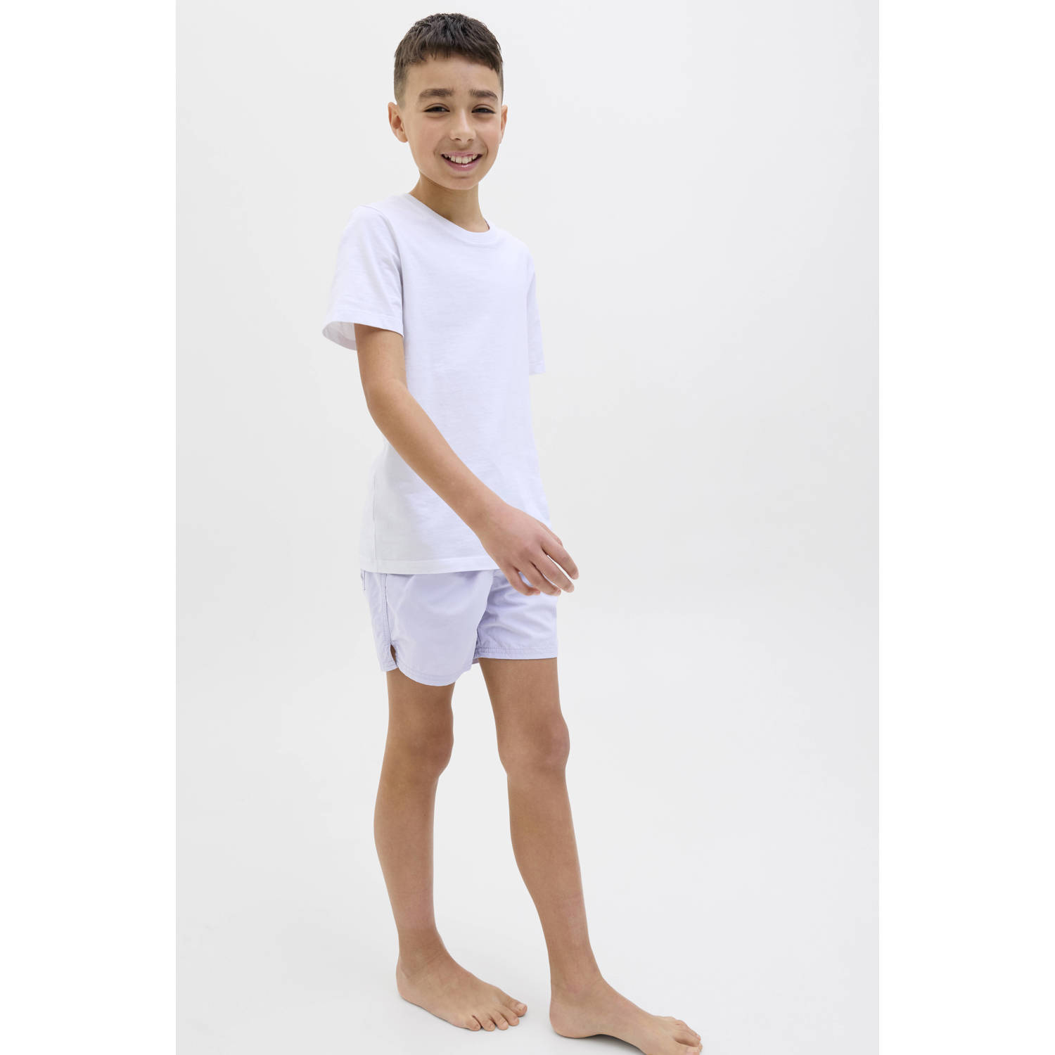 JACK & JONES JUNIOR zwemshort lichtgrijsblauw
