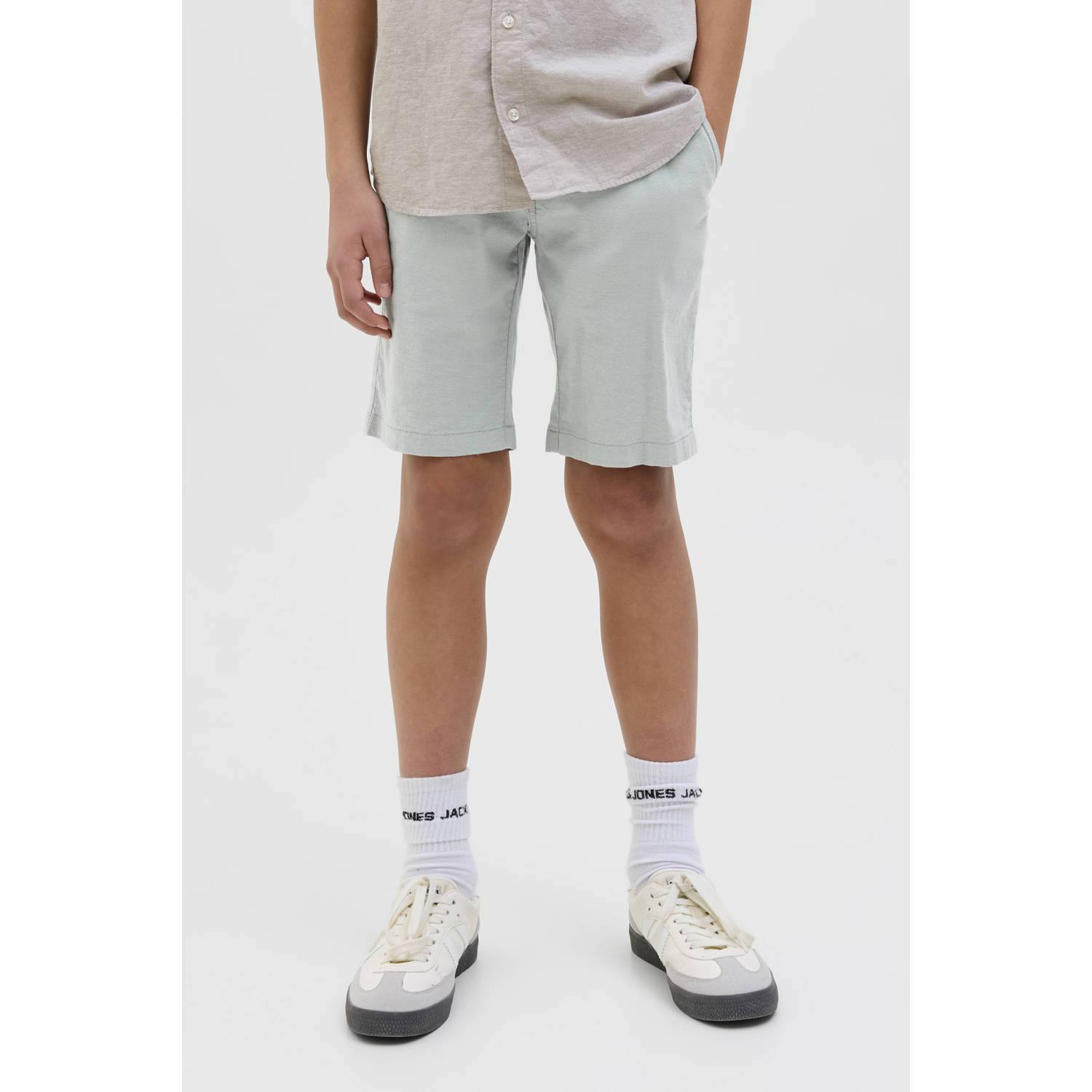 JACK & JONES JUNIOR chino short lichtgroen