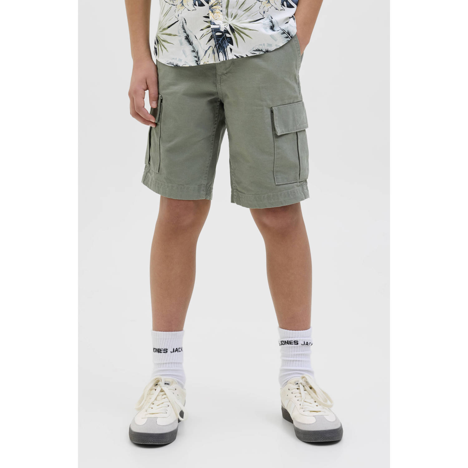 JACK & JONES JUNIOR loose cargo short groen