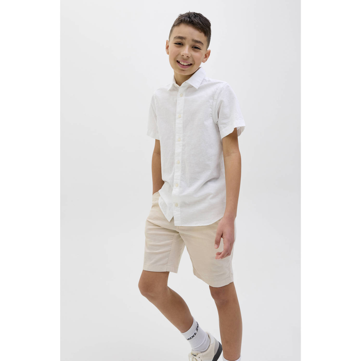 JACK & JONES JUNIOR chino short ecru