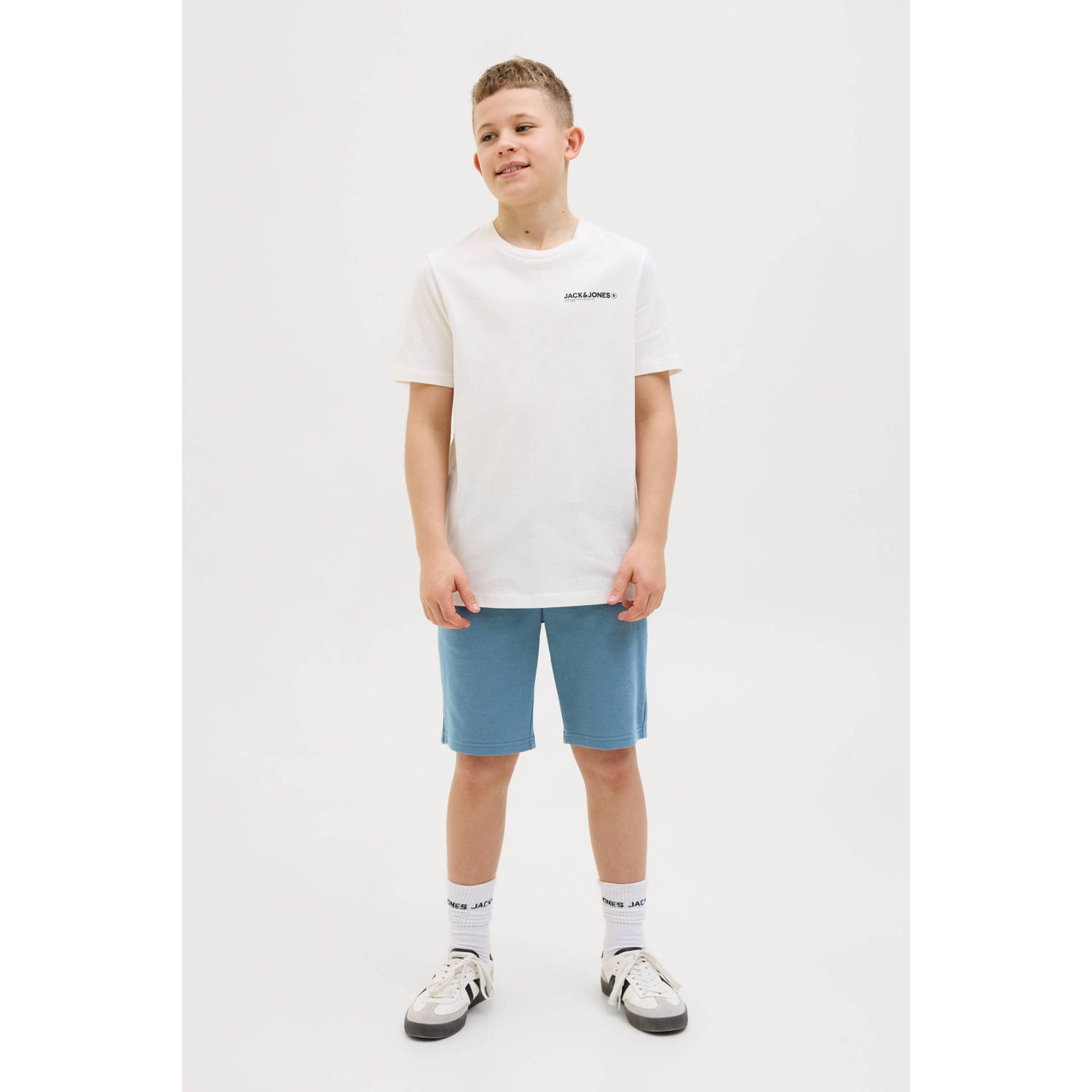 JACK & JONES JUNIOR sweatshort blauw