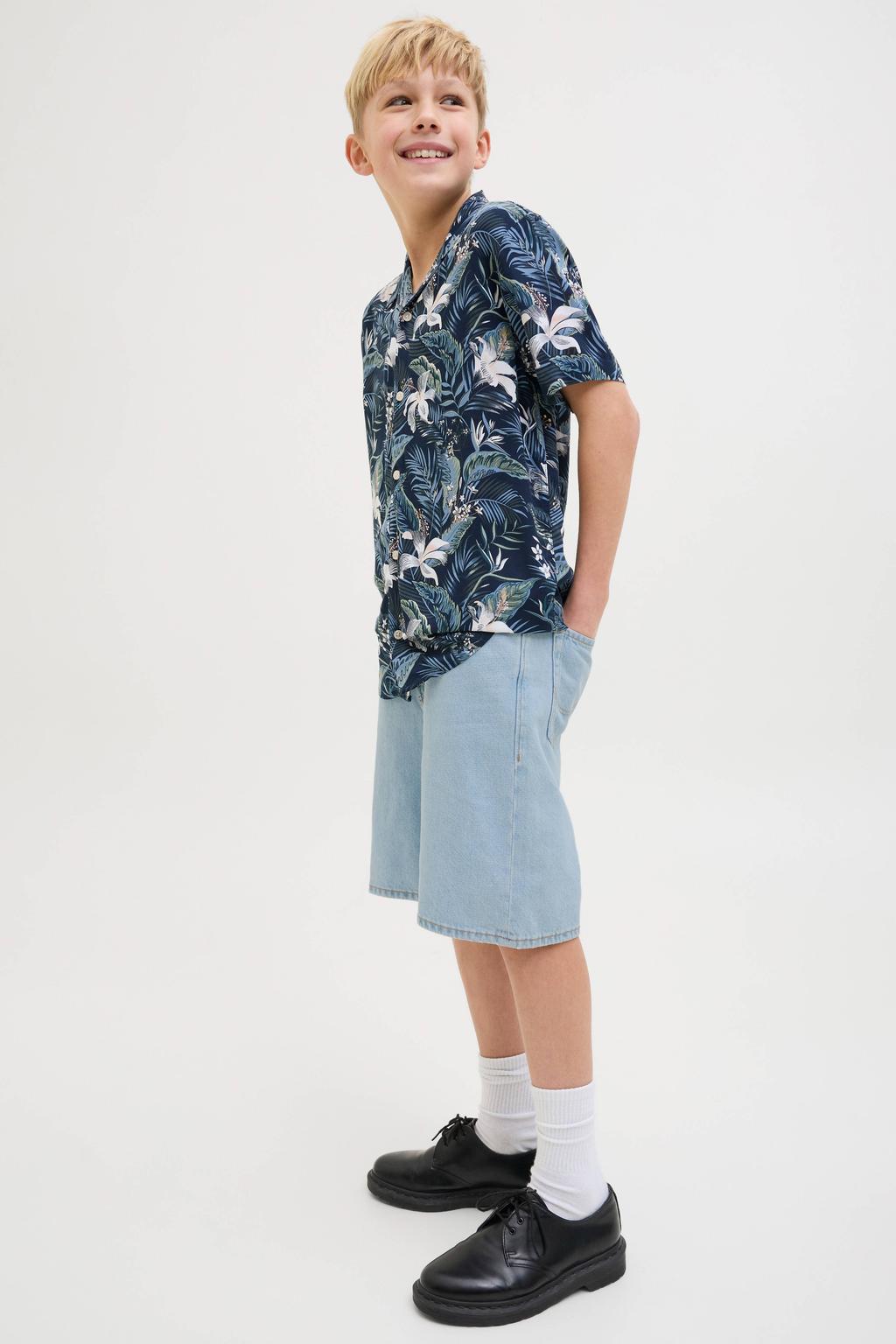 JACK & JONES JUNIOR denim short light blue denim