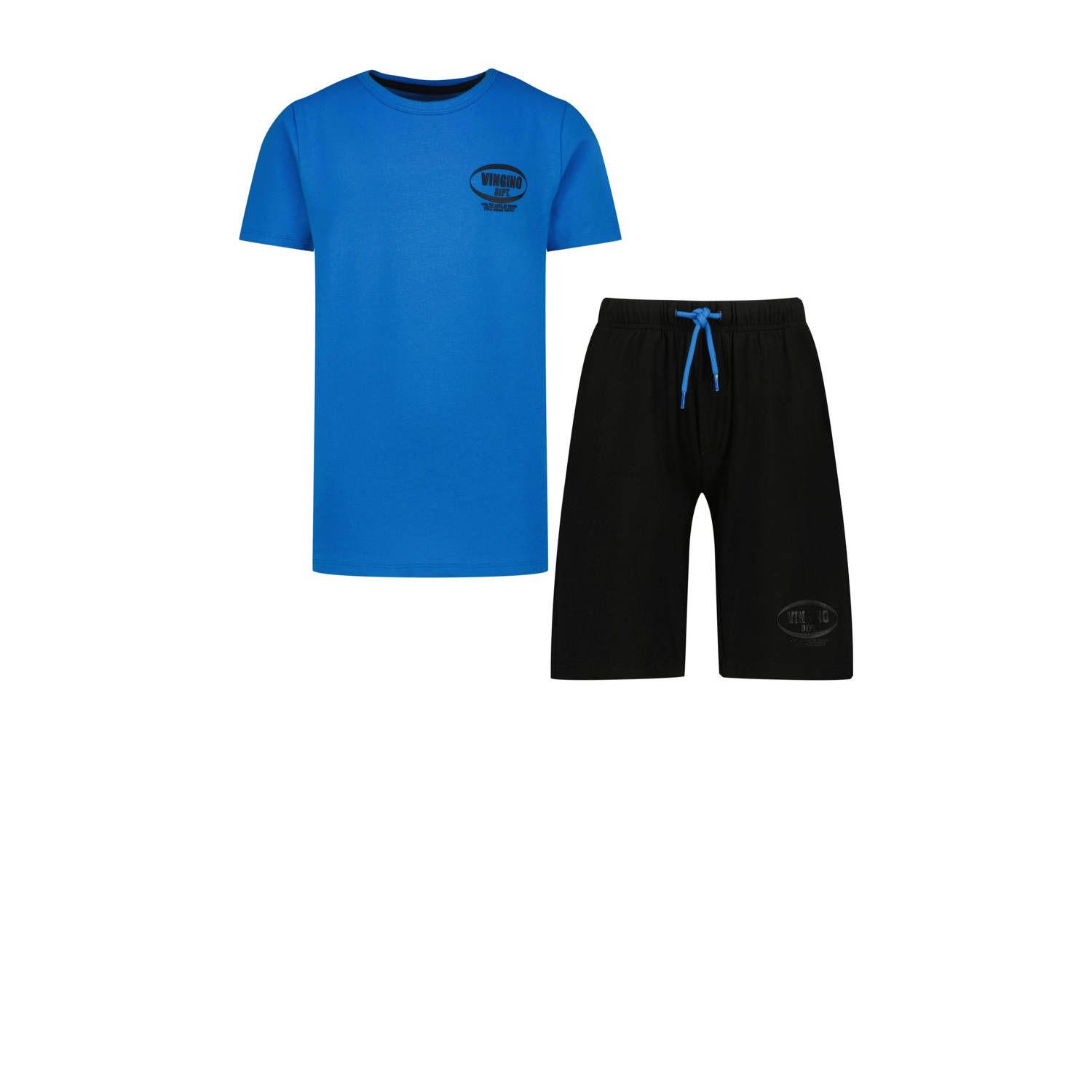 Vingino shortama hardblauw zwart