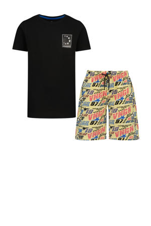 shortama zwart/geel