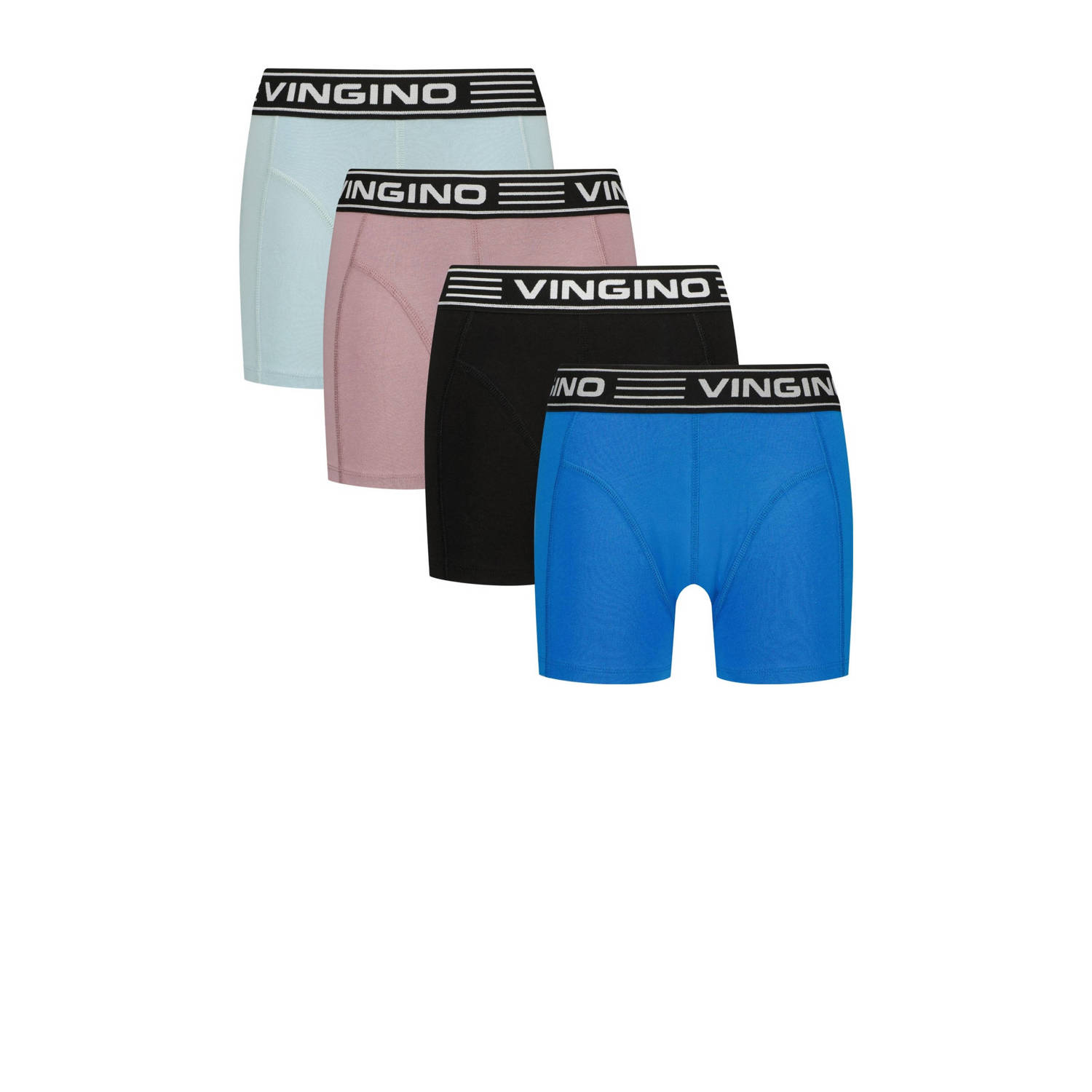 Vingino boxershort set van 4 hardblauw multicolor