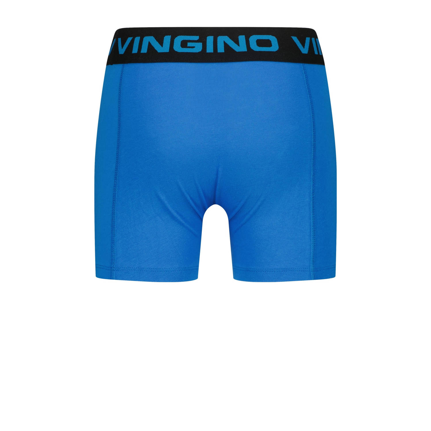 Vingino boxershort set van 3 hardblauw zwart oranje