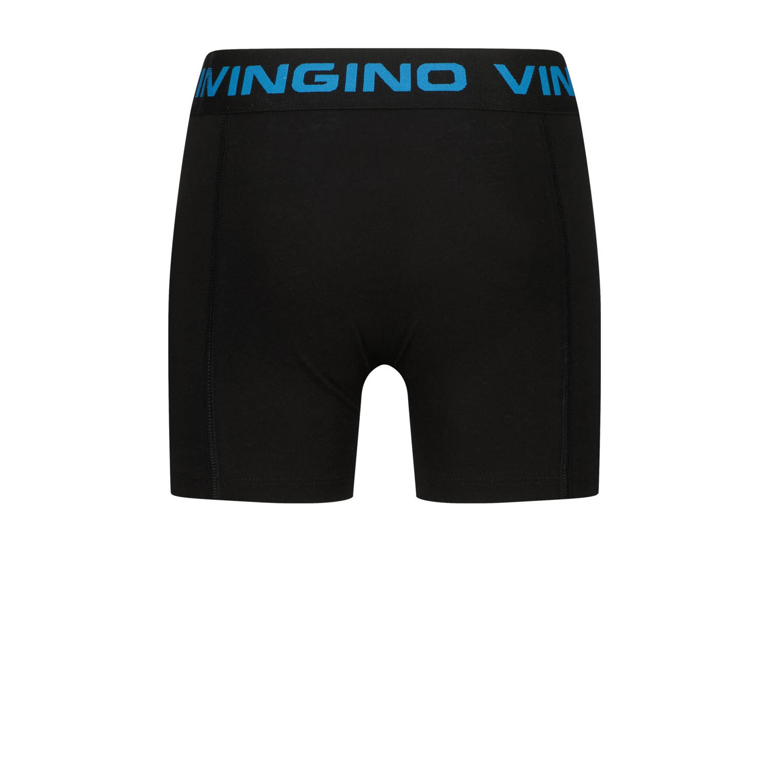 Vingino boxershort set van 3 hardblauw zwart oranje