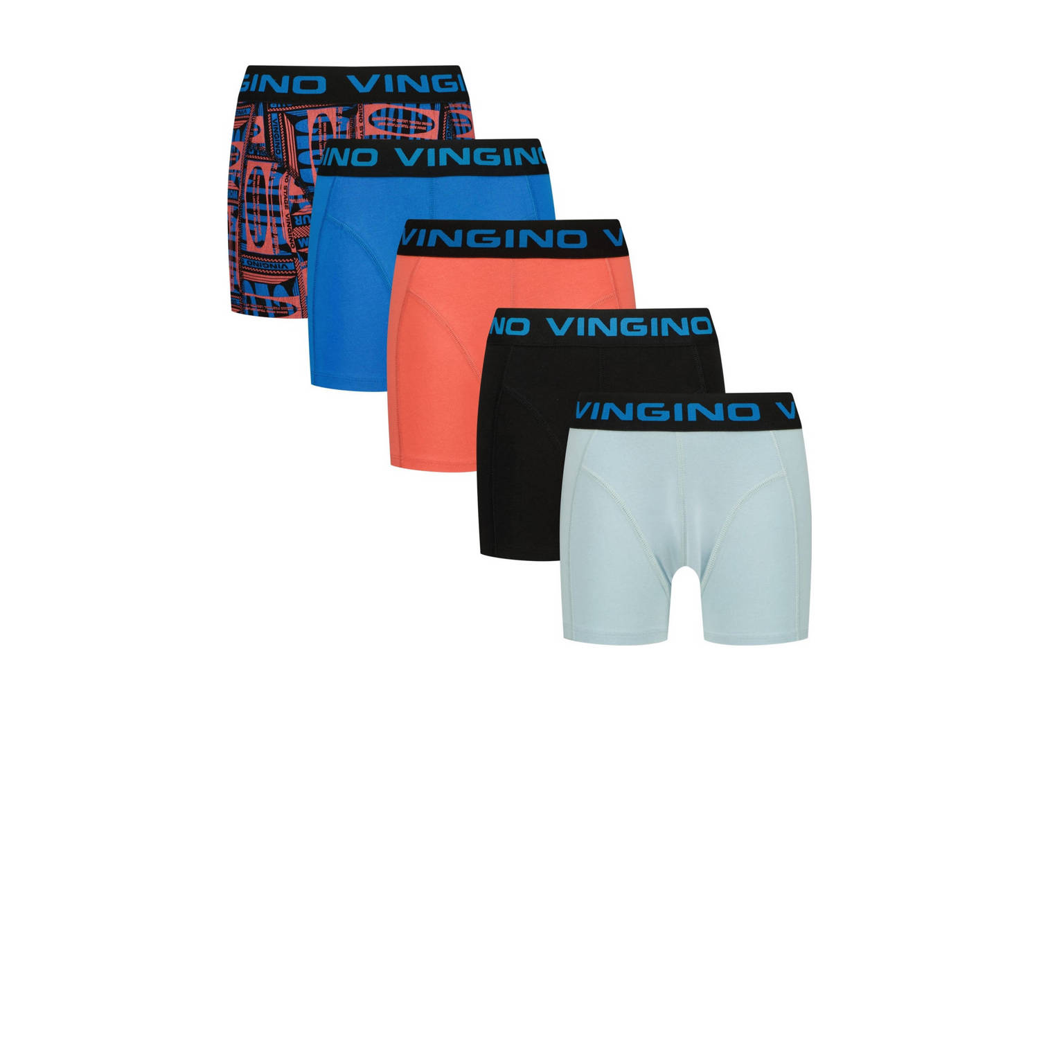 Vingino boxershort set van 3 hardblauw multicolor