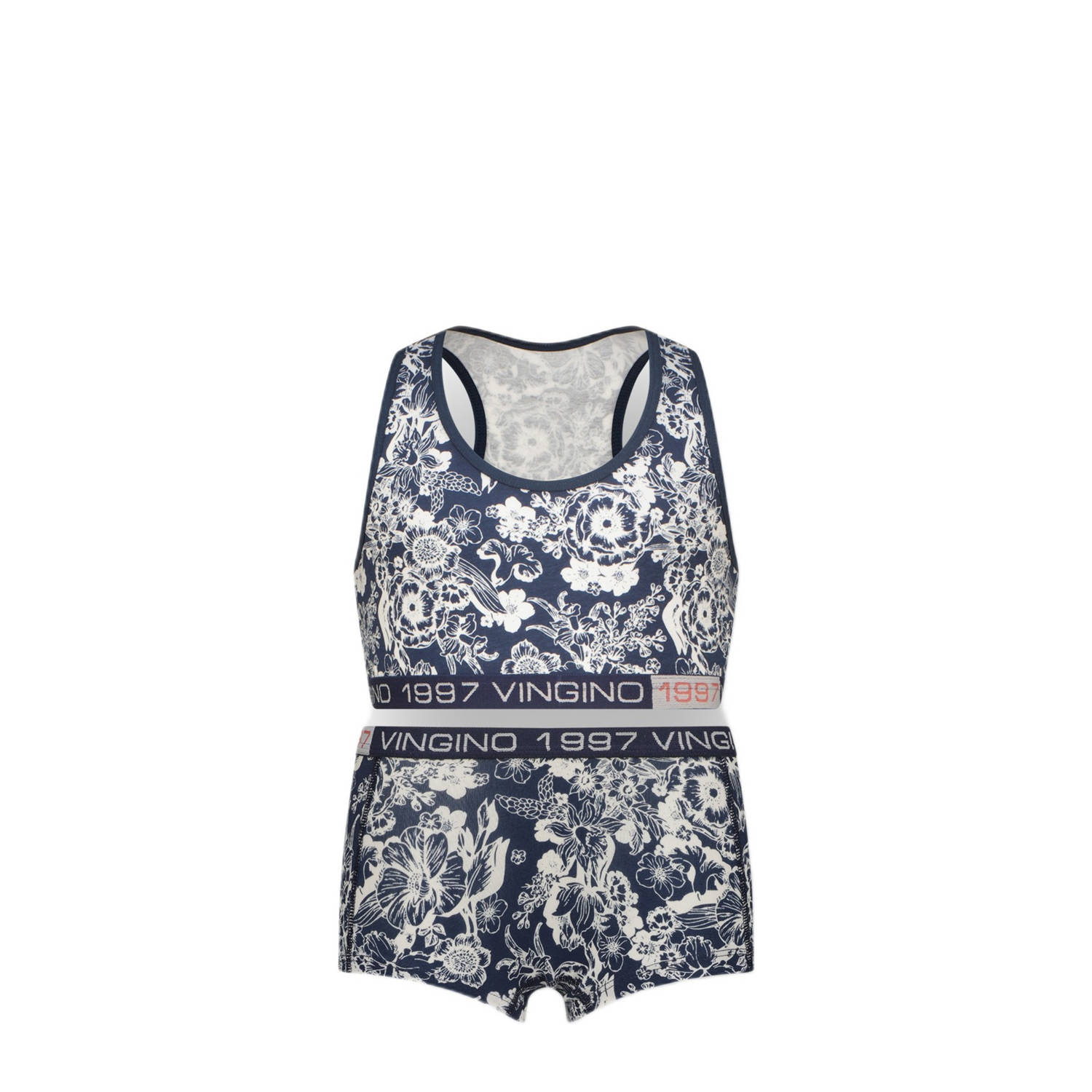 Vingino bh top + short donkerblauw