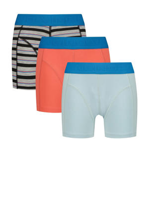   boxershort - set van 3 grijs melange/oranje/lichtblauw