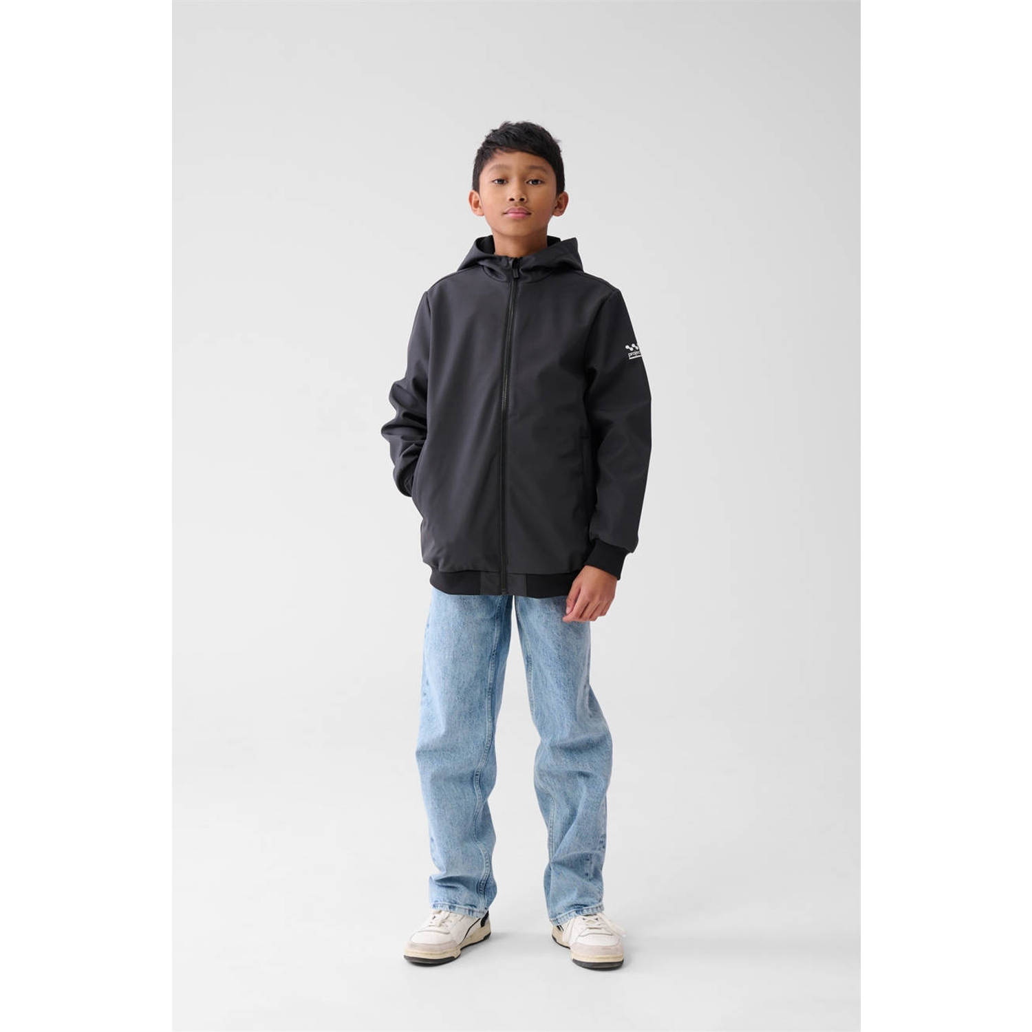 Shoeby shoft shell jacket donkergrijs