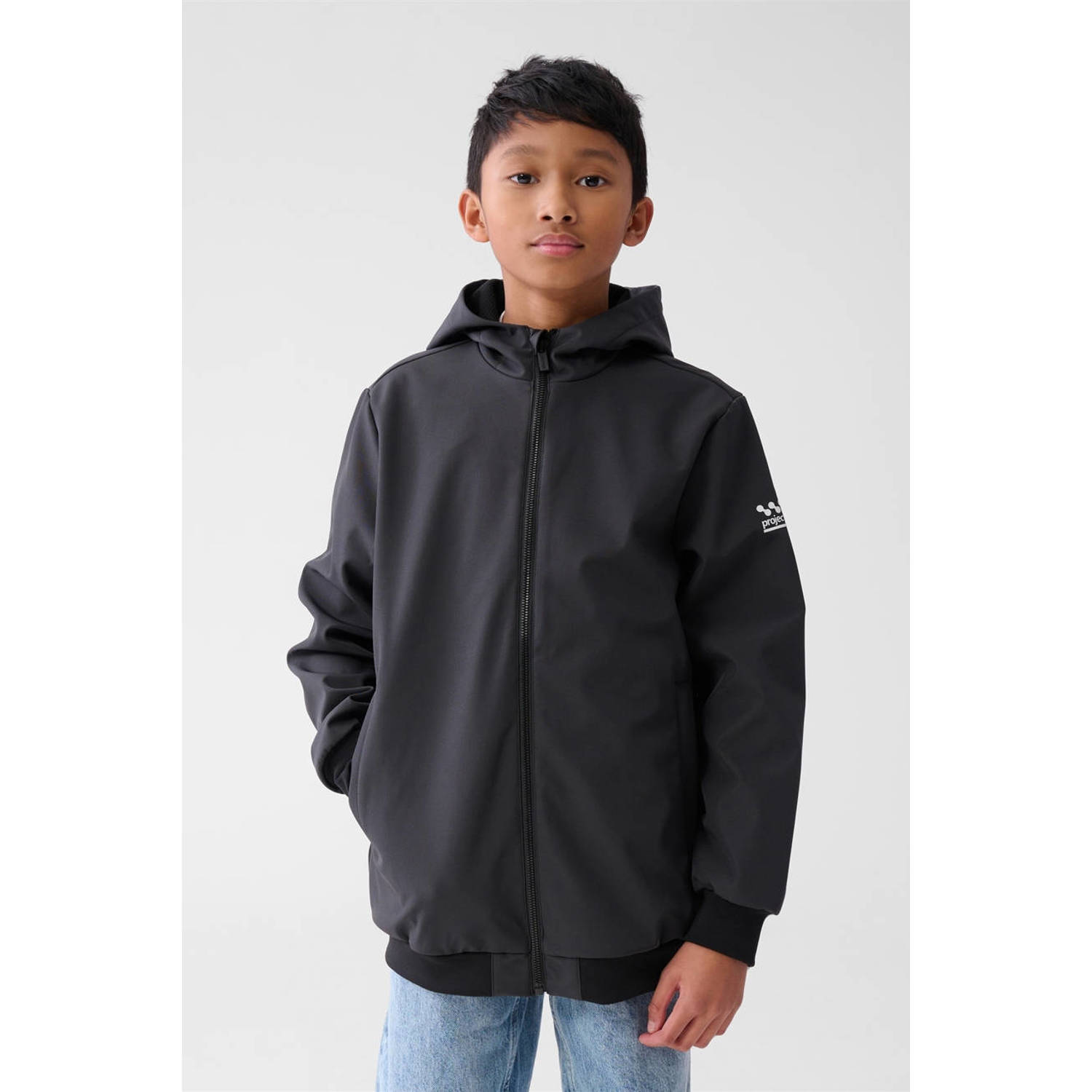 Shoeby shoft shell jacket donkergrijs