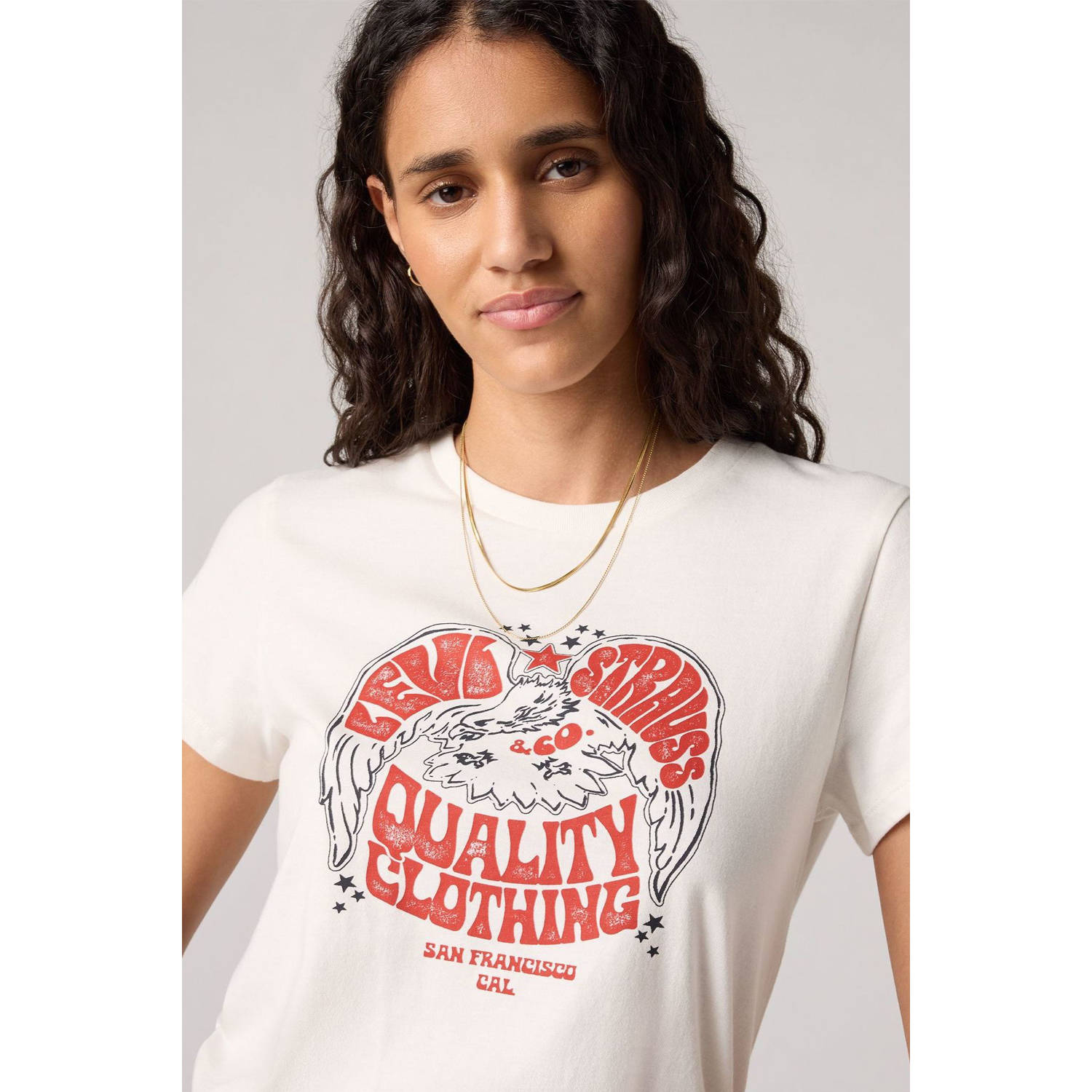 Levi's T-shirt ecru