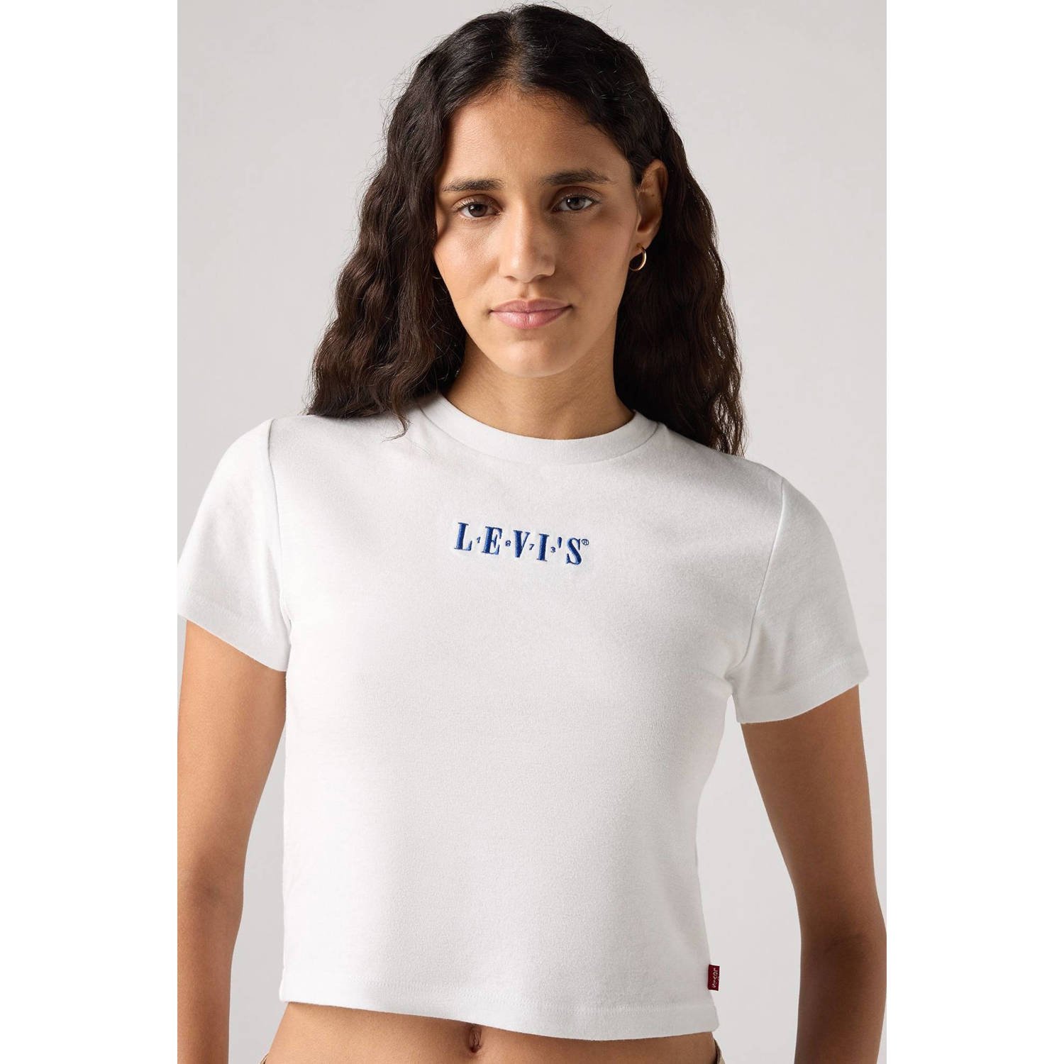 Levi's Kort T-shirt met labelstitching