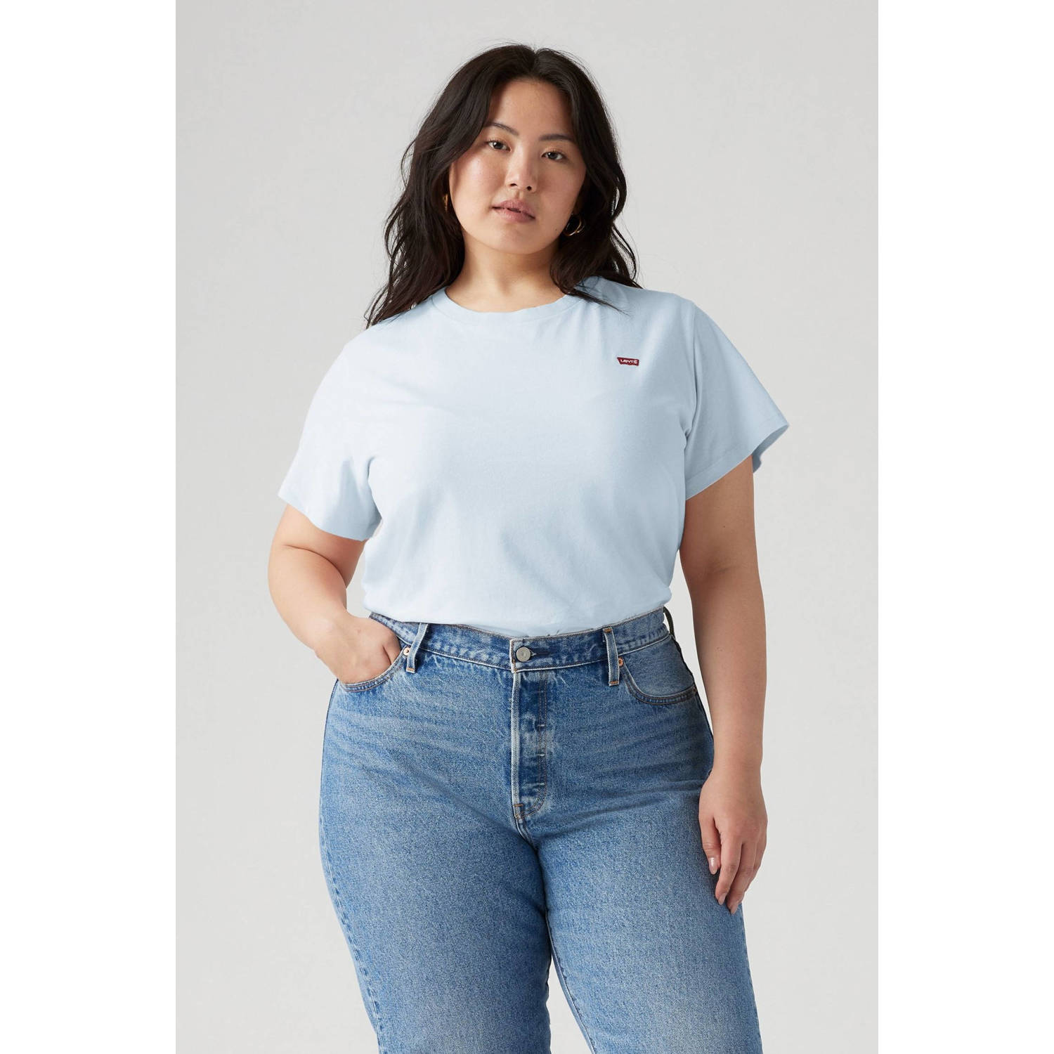 Levi's T-shirt lichtblauw