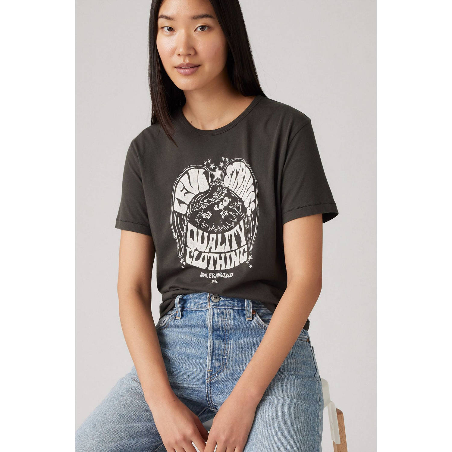 Levi's T-shirt zwart